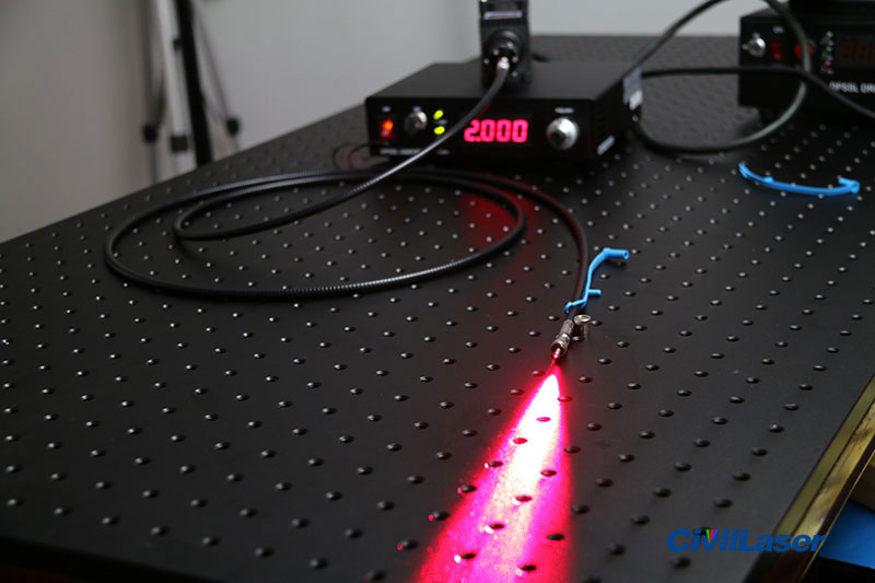 685nm 3600mW High Power Fiber Coupled Laser Red Laser Source Adjustable Output Power